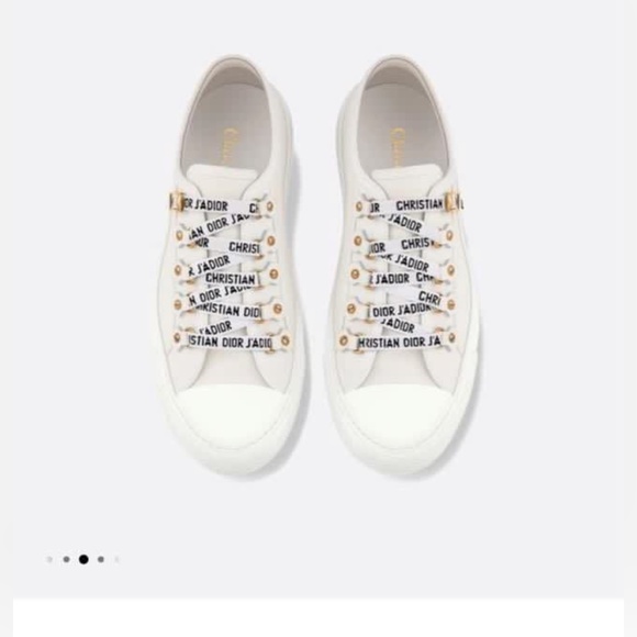 CHRISTIAN DIOR CANVAS SNEAKERS - Picture 1 of 6